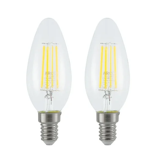 LED filament lamp E14 4W 827 3-Step-dimmer 2/set