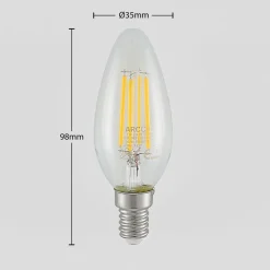 LED filament lamp E14 4W 827 3-Step-dimmer 3/set