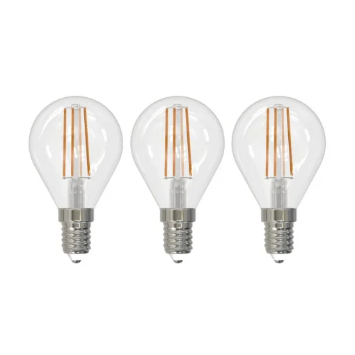 LED filament lamp E14 4W druppel dimbaar per 3
