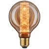 LED glazen lamp E27 4W G95 Inner Glow spiraalpatroon