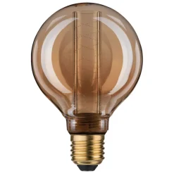 LED glazen lamp E27 4W G95 Inner Glow spiraalpatroon