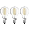 LED gloeilamp E14 4 W, warmwit, set van 3