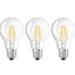 LED gloeilamp E27 6W, warmwit, set v. 2