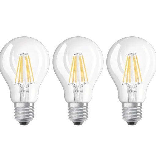 LED gloeilamp E27 6W, warmwit, set v. 2