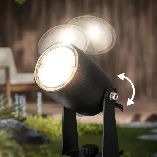 LED grondspies 3927035 12 V starterset van 3, zwart Ø 4 cm