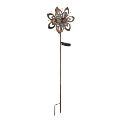 LED grondspies lamp 36571, bloem, windgong, metaal