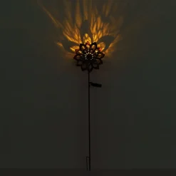 LED grondspies lamp 36571, bloem, windgong, metaal