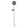 LED grondspies lamp 36747, bol, roestbruin, metaal