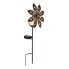 LED grondspies lamp 36576, roestbruin, metaal, glas
