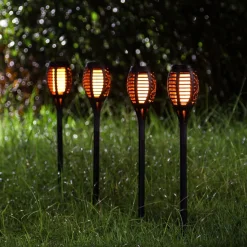 LED grondspies lamp 33536-3, zaklamp, zwart, set van 3
