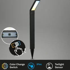 LED grondspies lamp 3796015, zwart, kunststof, CCT
