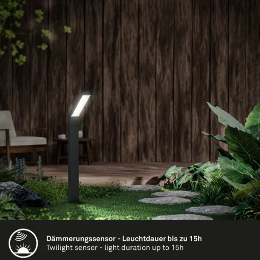 LED grondspies lamp 3796015, zwart, kunststof, CCT