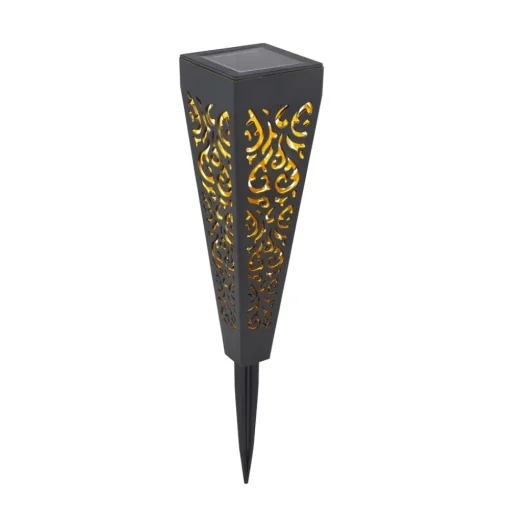 LED grondspies lamp 33578-3, zwart, kunststof, 3 stuks