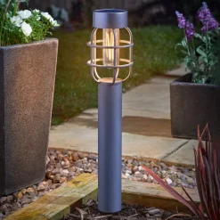 LED grondspies lamp Anglia, set van 2, antraciet, IP44