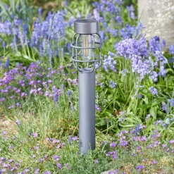 LED grondspies lamp Anglia, set van 2, antraciet, IP44