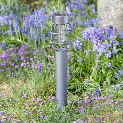 LED grondspies lamp Anglia, set van 2, antraciet, IP44