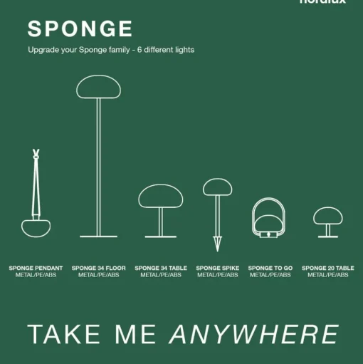 LED grondspies lamp Sponge Spike, met accuvoeding