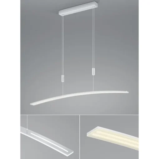 LED hanglamp Dual met afstandsbediening CCT aluminium