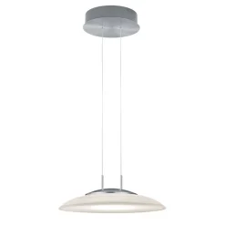 LED hanglamp Findus, mat nikkel/chroom