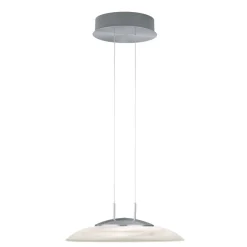 LED hanglamp Findus, mat nikkel/chroom