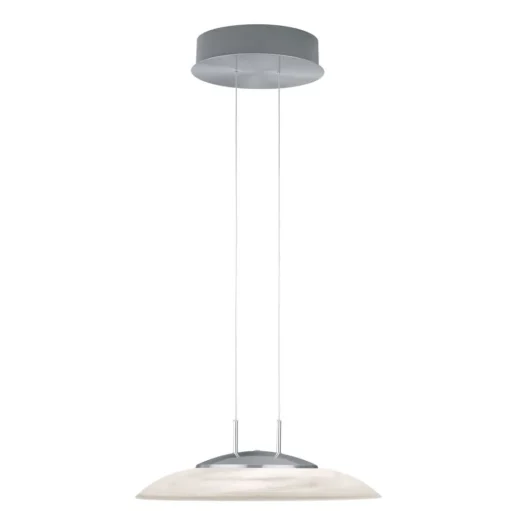 LED hanglamp Findus, mat nikkel/chroom