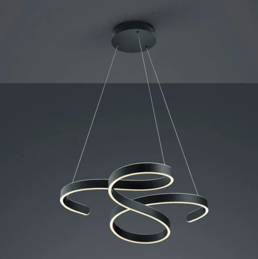 LED hanglamp Francis, antraciet