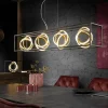 LED hanglamp Gisi, CCT, dimbaar, 4-lamps