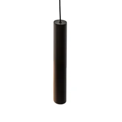 LED hanglamp look in smalle vorm, zwart