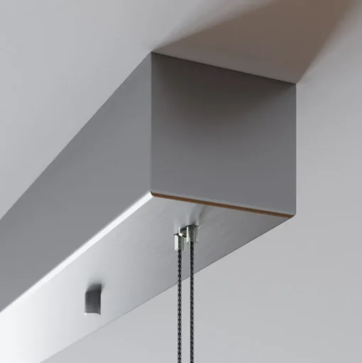 LED hanglamp Lucande Arnik, 180 cm, nikkelkleurig, dimbaar