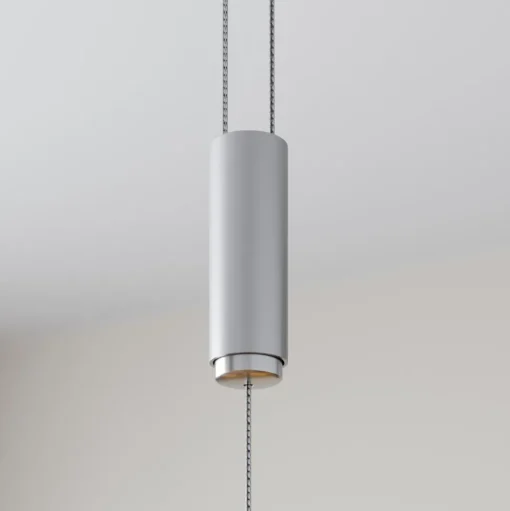 LED hanglamp Lucande Arnik, 180 cm, nikkelkleurig, dimbaar