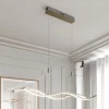 LED hanglamp Lucande Mairia, zilver, in hoogte verstelbaar