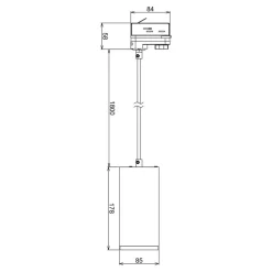 LED hanglamp Lucea Phase 15W wit