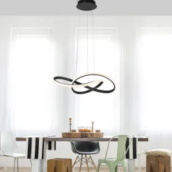 LED hanglamp Maria, dimbaar, zwart