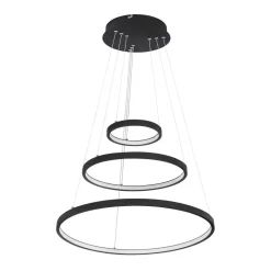 LED hanglamp Ralph, 3-lamps, zwart