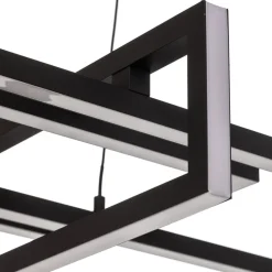 LED hanglamp Salinas, 3.000 K, mat zwart