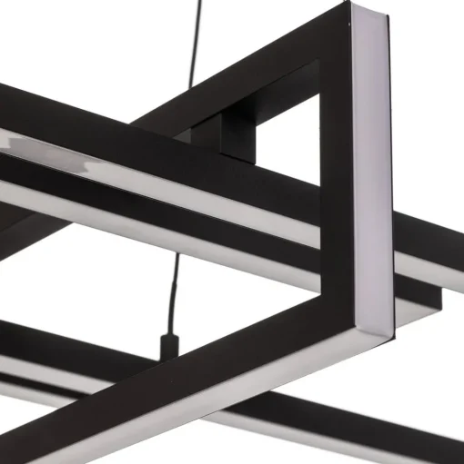 LED hanglamp Salinas, 3.000 K, mat zwart