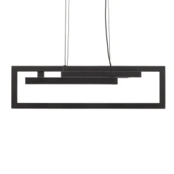 LED hanglamp Salinas, 3.000 K, mat zwart