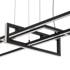 LED hanglamp Salinas, 3.000 K, mat zwart