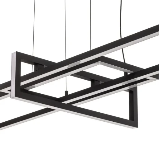 LED hanglamp Salinas, 3.000 K, mat zwart