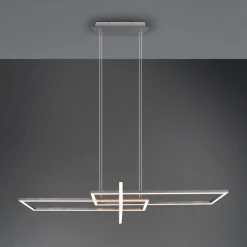 LED hanglamp Salinas, 3.000 K, nikkel mat