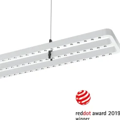 LED hanglamp Small Line, sensor, 156 cm, wit