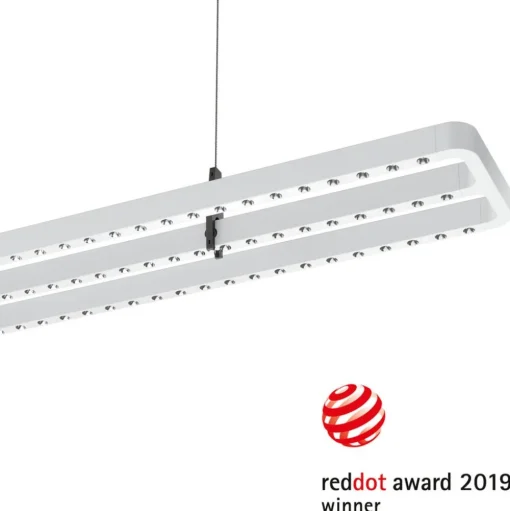 LED hanglamp Small Line, sensor, 156 cm, wit