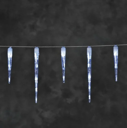 LED ijspegels lichtgordijn met 32 pegels 7,75m