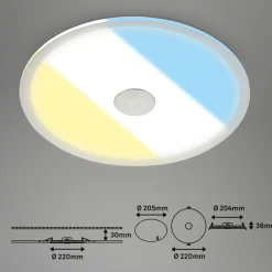 LED inbouwlamp 748 IP44 CCT Switch Ø 22cm