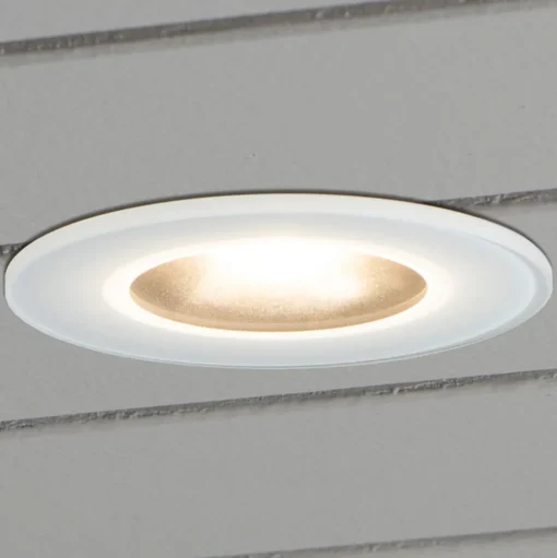 LED inbouwlamp 7875, plafond buiten, wit