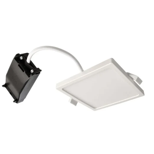 LED inbouwlamp Alya wit 12x12cm 3.000 K