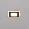 LED inbouwlamp Nimbus IP44 8,5x8,5cm 830 zwart