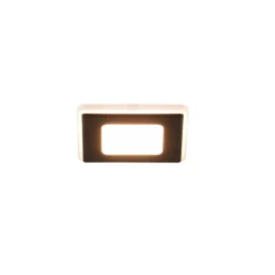 LED inbouwlamp Nimbus IP44 8,5x8,5cm 830 zwart