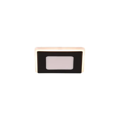 LED inbouwlamp Nimbus IP44 8,5x8,5cm 830 zwart