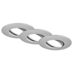 LED inbouwspot 7597 3er IP65 4.000 K mat chroom